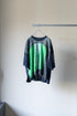 【Licht Bestreben】"プリントメッシュスリーブサマーニットTシャツ"